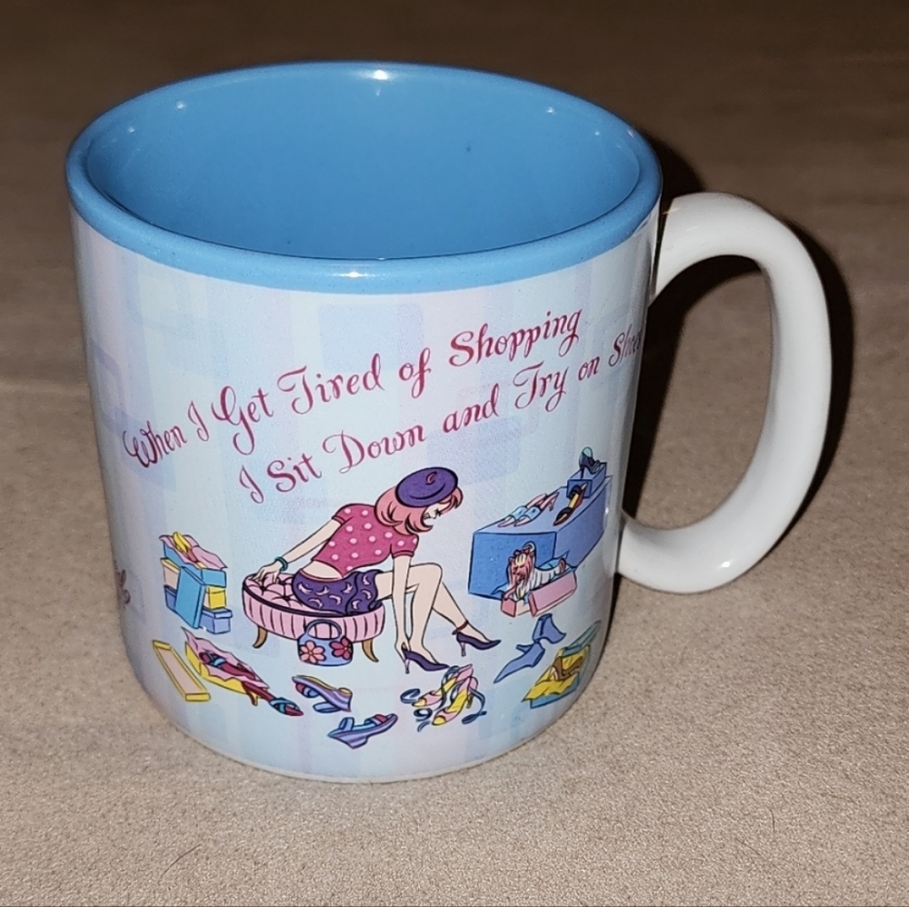 Ceramic Coffee Mug with Shoe Sentiment Design